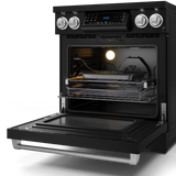 30 Inch Professional Electric Range with Tilt Panel Touch Control in Black/Stainless Steel | Gordon Ramsay Series - (RSE30BSS) -