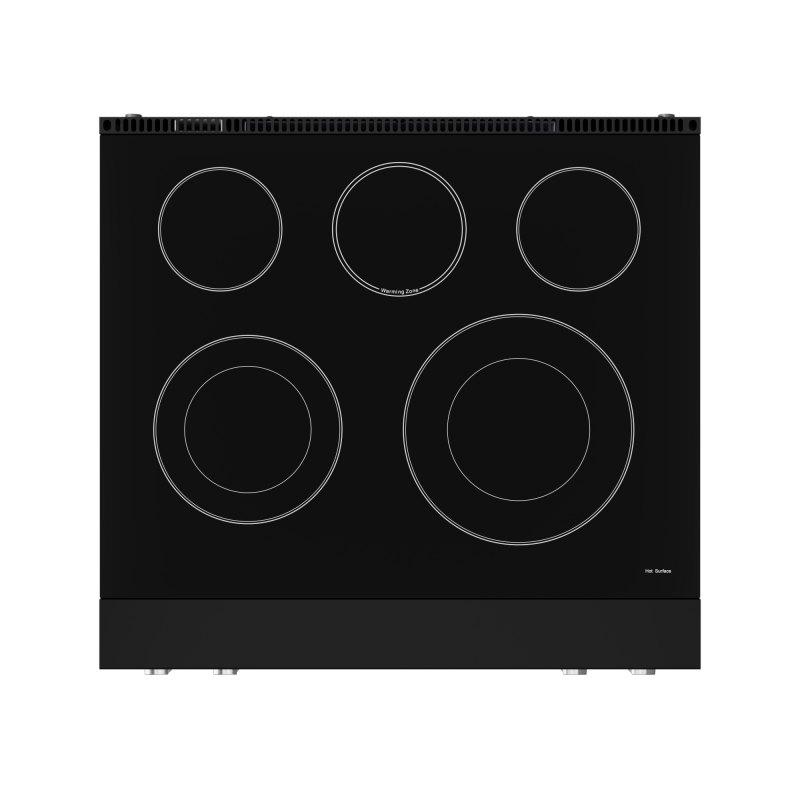 30 Inch Professional Electric Range with Tilt Panel Touch Control in Black/Stainless Steel | Gordon Ramsay Series - (RSE30BSS) -