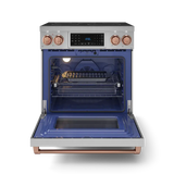 30 Inch Professional Electric Range with Tilt Panel Touch Control in Stainless Steel/Rose Gold | Gordon Ramsay Series - (RSE30RSG) -