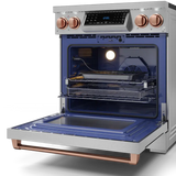 30 Inch Professional Electric Range with Tilt Panel Touch Control in Stainless Steel/Rose Gold | Gordon Ramsay Series - (RSE30RSG) -