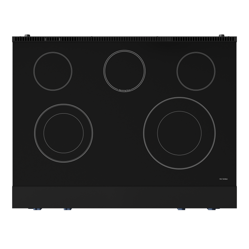 36 Inch Professional Electric Range with Tilt Panel Touch Control in Black/Navy Blue | Gordon Ramsay Series - (RSE36BBLU) -