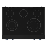 36 Inch Professional Electric Range with Tilt Panel Touch Control in Black/Navy Blue | Gordon Ramsay Series - (RSE36BBLU) -