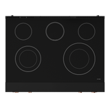 36 Inch Professional Electric Range with Tilt Panel Touch Control in Black/Rose Gold | Gordon Ramsay Series - (RSE36BRSG) -