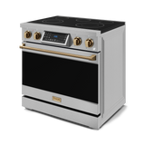 36 Inch Professional Electric Range with Tilt Panel Touch Control in Stainless Steel/Bronze | Gordon Ramsay Series - (RSE36BRZ) -