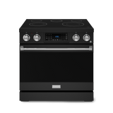 36 Inch Professional Electric Range with Tilt Panel Touch Control in Black/Stainless Steel | Gordon Ramsay Series - (RSE36BSS) -