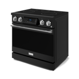 36 Inch Professional Electric Range with Tilt Panel Touch Control in Black/Stainless Steel | Gordon Ramsay Series - (RSE36BSS) -