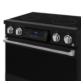 36 Inch Professional Electric Range with Tilt Panel Touch Control in Black/Stainless Steel | Gordon Ramsay Series - (RSE36BSS) -