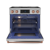36 Inch Professional Electric Range with Tilt Panel Touch Control in Stainless Steel/Rose Gold | Gordon Ramsay Series - (RSE36RSG) -