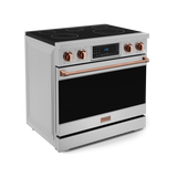 36 Inch Professional Electric Range with Tilt Panel Touch Control in Stainless Steel/Rose Gold | Gordon Ramsay Series - (RSE36RSG) -
