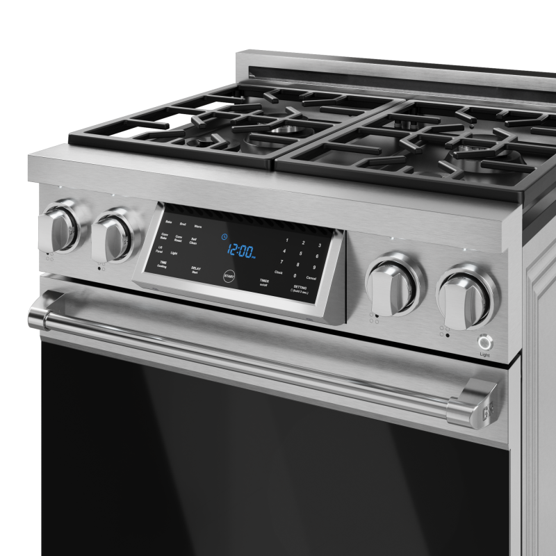 30 Inch Professional Gas Range With Tilt Panel Touch Control In Stainless Steel Gordon Ramsay Series - (RSG30) -