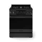 30 Inch Professional Gas Range With Tilt Panel Touch Control In Black Gordon Ramsay Series - (RSG30B) -