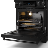 30 Inch Professional Gas Range With Tilt Panel Touch Control In Black Gordon Ramsay Series - (RSG30B) -