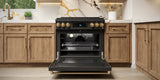 30 Inch Professional Gas Range With Tilt Panel Touch Control In Black Gordon Ramsay Series - (RSG30B) -