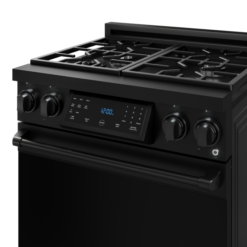30 Inch Professional Lp Range With Tilt Panel Touch Control In Matte Black Gordon Ramsay Series - (RSG30BLP) -