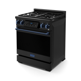 30 Inch Professional LP Range with Tilt Panel Touch Control in Black/Blue | Gordon Ramsay Series - (RSG30BLPBLU) -