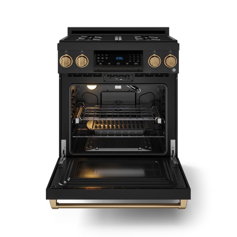 30 Inch Professional LP Range with Tilt Panel Touch Control in Black/Bronze | Gordon Ramsay Series - (RSG30BLPBRZ) -