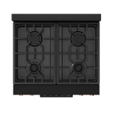 30 Inch Professional LP Range with Tilt Panel Touch Control in Black/Rose Gold | Gordon Ramsay Series - (RSG30BLPRSG) -