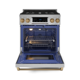 30 Inch Professional Gas Range with Tilt Panel Touch Control in Stainless Steel/Bronze | Gordon Ramsay Series - (RSG30BRZ) -