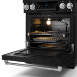 30 Inch Professional Gas Range with Tilt Panel Touch Control in Black/Stainless Steel | Gordon Ramsay Series - (RSG30BSS) -