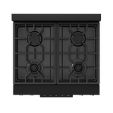 30 Inch Professional Gas Range with Tilt Panel Touch Control in Black/Stainless Steel | Gordon Ramsay Series - (RSG30BSS) -
