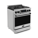 30 Inch Professional LP Range with Tilt Panel Touch Control in Stainless Steel/Black | Gordon Ramsay Series - (RSG30LPBLK) -