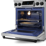 30 Inch Professional LP Range with Tilt Panel Touch Control in Stainless Steel/Black | Gordon Ramsay Series - (RSG30LPBLK) -