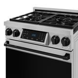 30 Inch Professional LP Range with Tilt Panel Touch Control in Stainless Steel/Black | Gordon Ramsay Series - (RSG30LPBLK) -