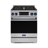 30 Inch Professional LP Range with Tilt Panel Touch Control in Stainless Steel/Blue | Gordon Ramsay Series - (RSG30LPBLU) -