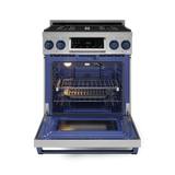 30 Inch Professional LP Range with Tilt Panel Touch Control in Stainless Steel/Blue | Gordon Ramsay Series - (RSG30LPBLU) -