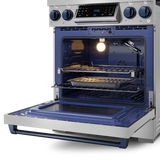 30 Inch Professional LP Range with Tilt Panel Touch Control in Stainless Steel/Blue | Gordon Ramsay Series - (RSG30LPBLU) -