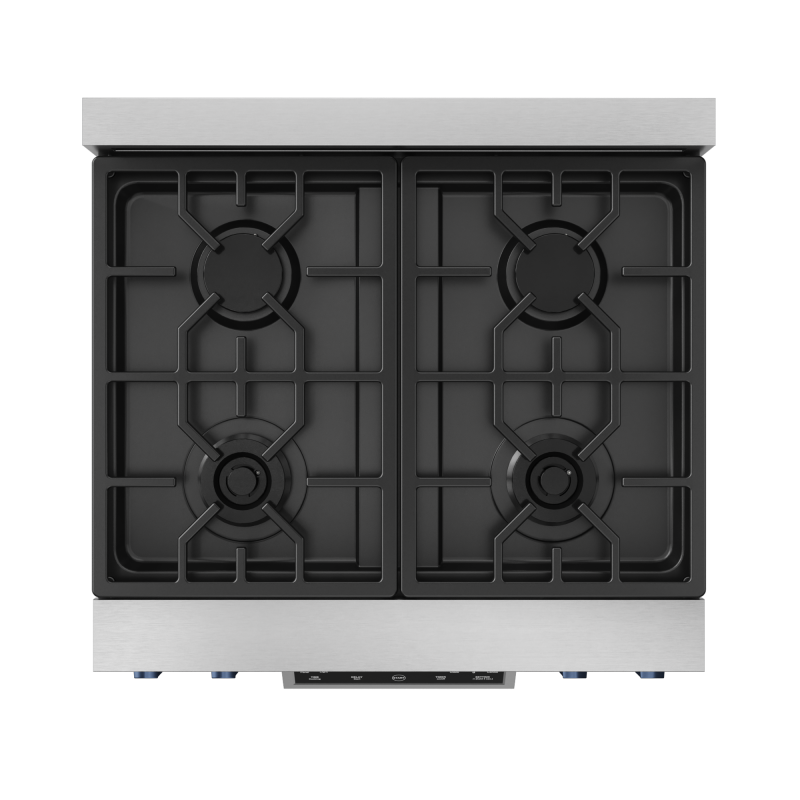 30 Inch Professional LP Range with Tilt Panel Touch Control in Stainless Steel/Blue | Gordon Ramsay Series - (RSG30LPBLU) -
