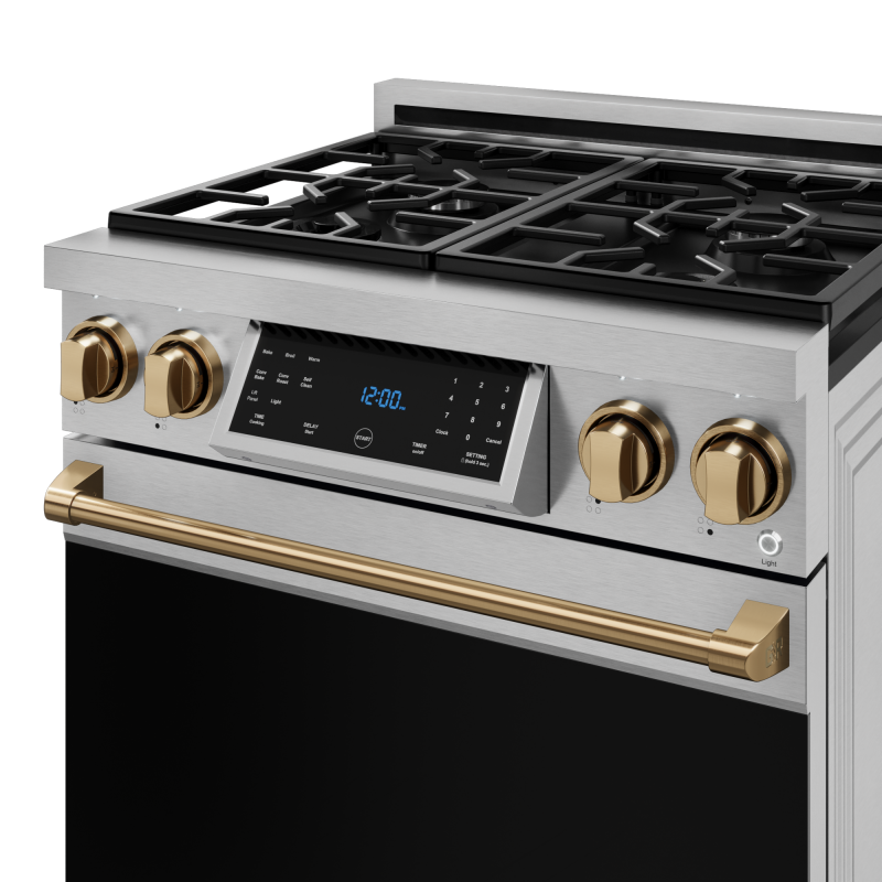 30 Inch Professional LP Range with Tilt Panel Touch Control in Stainless Steel/Bronze | Gordon Ramsay Series - (RSG30LPBRZ) -