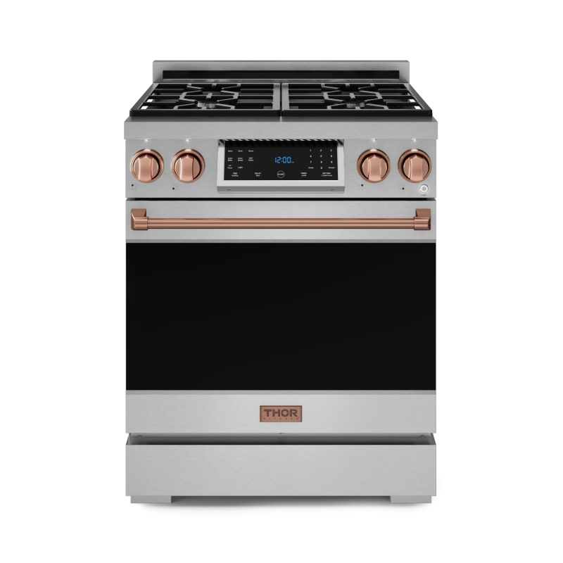 30 Inch Professional Gas Range with Tilt Panel Touch Control in Stainless Steel/Rose Gold | Gordon Ramsay Series - (RSG30RSG) -