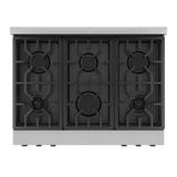 36 Inch Professional Gas Range with Tilt Panel Touch Control in Stainless Steel/Black | Gordon Ramsay Series - (RSG36BLK) -