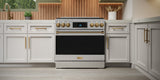 36 Inch Professional Gas Range with Tilt Panel Touch Control in Stainless Steel/Black | Gordon Ramsay Series - (RSG36BLK) -