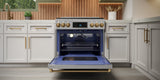 36 Inch Professional Gas Range with Tilt Panel Touch Control in Stainless Steel/Black | Gordon Ramsay Series - (RSG36BLK) -