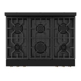 36 Inch Professional LP Range with Tilt Panel Touch Control in Black/Bronze | Gordon Ramsay Series - (RSG36BLPBRZ) -
