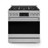 36 Inch Professional Electric Range With Tilt Panel Touch Control In Black Gordon Ramsay Series Rse36b - (RSG36LP) -