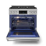36 Inch Professional Electric Range With Tilt Panel Touch Control In Black Gordon Ramsay Series Rse36b - (RSG36LP) -