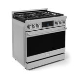 36 Inch Professional Electric Range With Tilt Panel Touch Control In Black Gordon Ramsay Series Rse36b - (RSG36LP) -