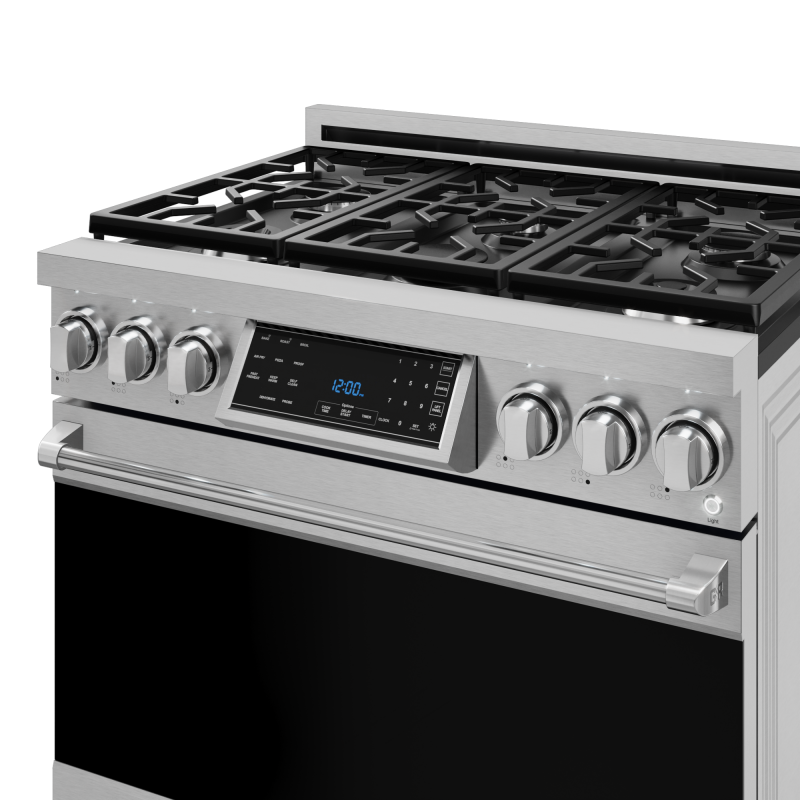 36 Inch Professional Electric Range With Tilt Panel Touch Control In Black Gordon Ramsay Series Rse36b - (RSG36LP) -