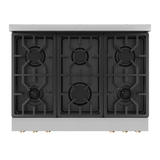 36 Inch Professional LP Range with Tilt Panel Touch Control in Stainless Steel/Bronze | Gordon Ramsay Series - (RSG36LPBRZ) -