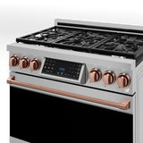 36 Inch Professional LP Range with Tilt Panel Touch Control in Stainless Steel/Rose Gold | Gordon Ramsay Series - (RSG36LPRSG) -