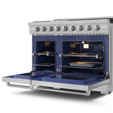 THOR 48 Inch Professional Gas Range with Pro-Style Knobs in Stainless Steel | Gordon Ramsay Series - (RSG48E)