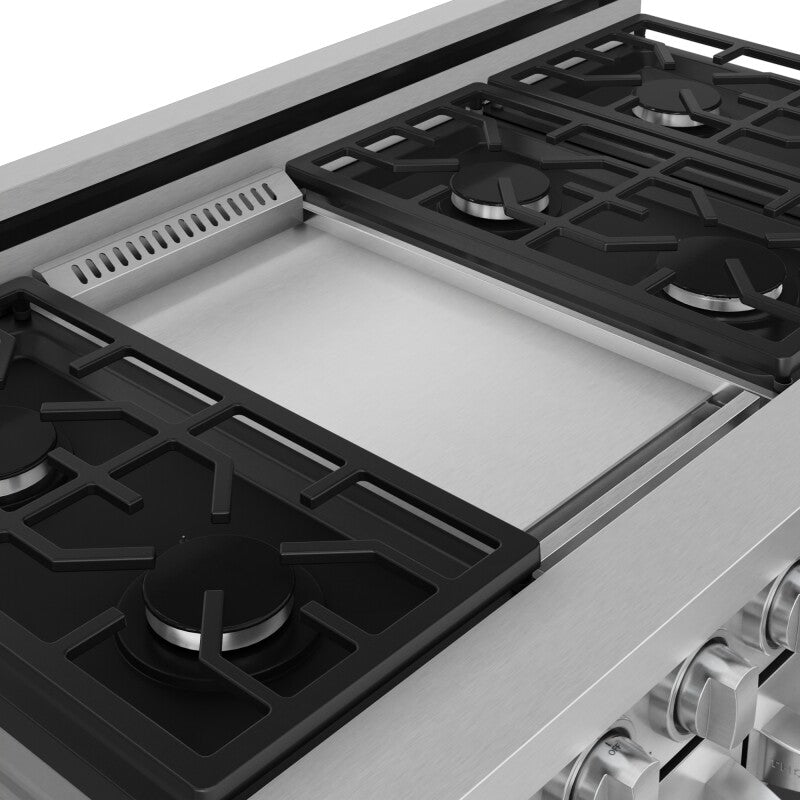 THOR 48 Inch Professional Gas Range with Pro-Style Knobs in Stainless Steel | Gordon Ramsay Series - (RSG48E)