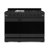 48 Inch Professional Gas Range With Pro-style Knobs In Black Gordon Ramsay Series - (RSG48EB) -