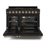 Gordon Ramsay Series 48" Gas Range - (RSG48EBLPBRZ) -