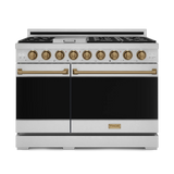 Thor Kitchen RSG48EBRZ Gordon Ramsay Collection 48 inch Gas Range with 7 cu. ft. Oven Capacity, Convection, in Stainless Steel (Bronze, Natural Gas)