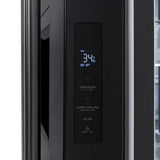36in. 28.9 cu. ft. Standard-Depth French Door External Water Dispenser Refrigerator with Dual Ice Maker in Black Stainless Steel - (RSMW36BS) -