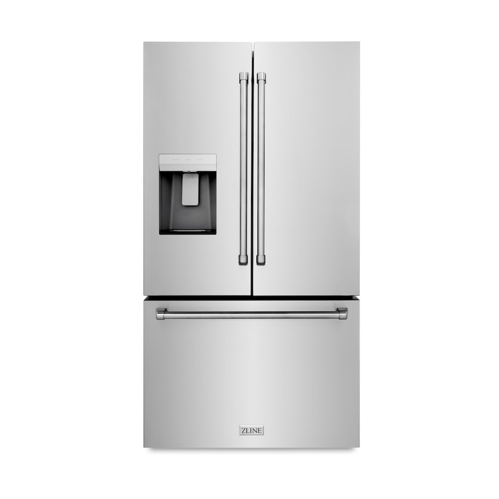 36in. 28.9 cu. ft. Standard-Depth French Door External Water Dispenser Refrigerator with Dual Ice Maker in Fingerprint Resistant Stainless Steel - (RSMW36) -